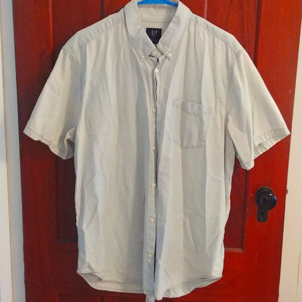 Men's Gap Denim short sleeved button up shirt